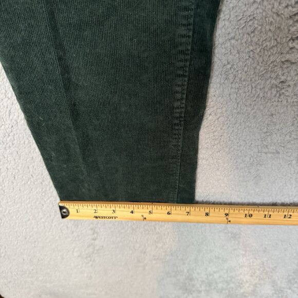 S Bonobos Pants Mens 35x32 Green Corduroy Flat Front Slim Fit Straight Leg - Picture 5 of 11